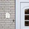 Wit vlak - Sierlijk Naambord Huisje klein -sfeer1