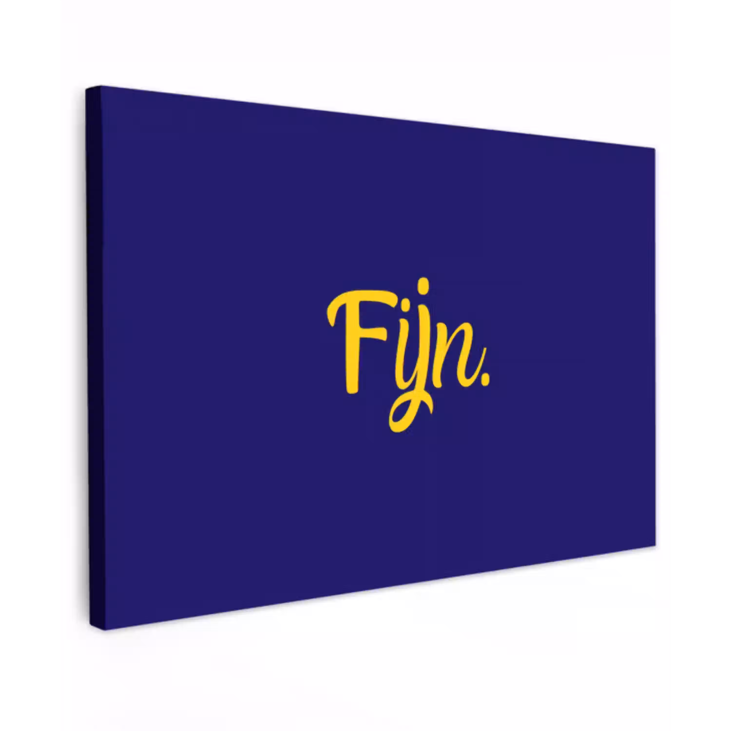 Blauw - Geel - Fijn canvas 2cm klein -z3d