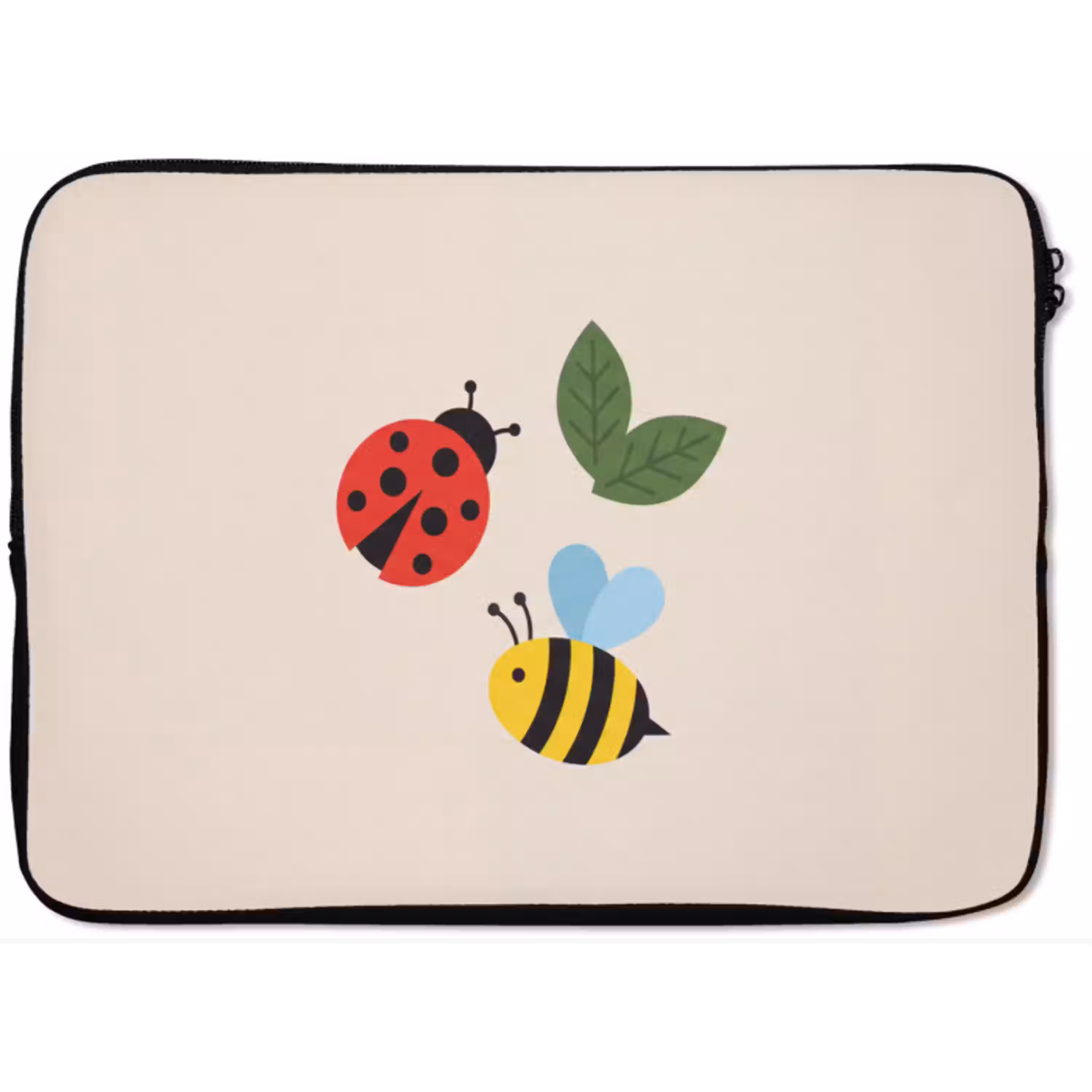 Insect - Blad - Natuur - Speels - Illustratie laptophoes neopreen klein -zkaufland3dotto