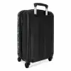 Terrazzo patroon veelkleurig groen NBS - Handbagage koffer - Volwassenen Unisex middel -achterkant