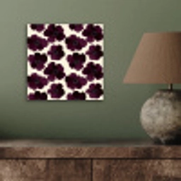 Bloemen - Aquarel - Paars aluminium wit klein 46 -sfeer2