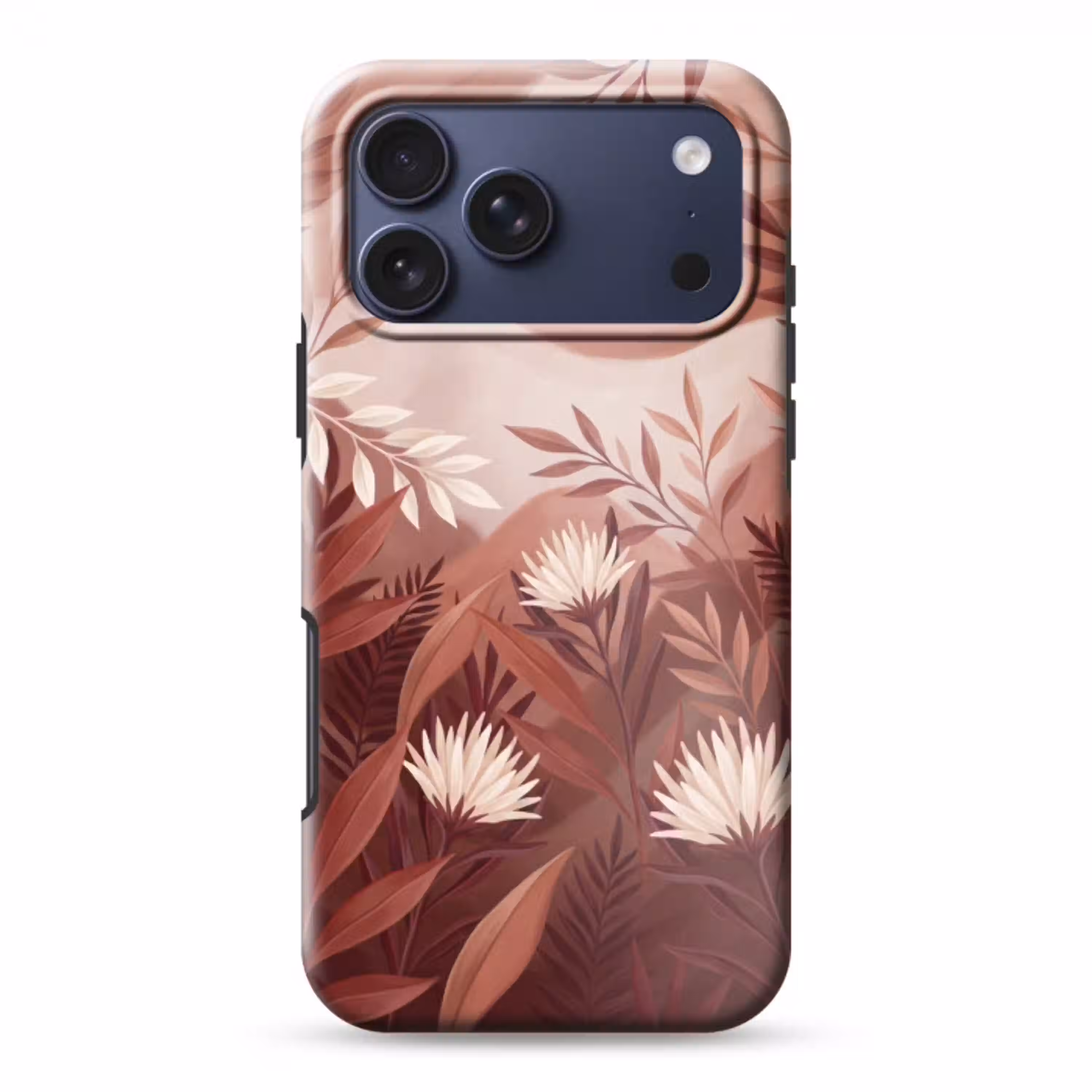 Planten - Bladeren - Botanisch - Modern - Bruin Toughcase MagSafe Apple iPhone 17 Pro Max klein -3d