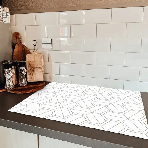 Design - Geometrie - Patroon - Lijn Inductie beschermer vinyl 3mm klein 276 -sfeer3