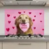 Hond - Kiss- Valentijn - Hartjes keuken achterwand spatscherm klein -3d_website