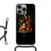 Schaal - Boeket - Bloemen Hoesje iPhone 16 Pro Max met koord klein -3d