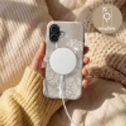 Grafisch - Fluitenkruid - Taupe Toughcase MagSafe Apple iPhone 17 klein -USP_MagsafeV