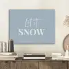 Sneeuw - Winter - Blauw - Let it snow PET vilt klein -sfeer1