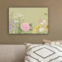 Botanisch - Bloemen - Kleurrijk canvas 2cm klein -sfeer3
