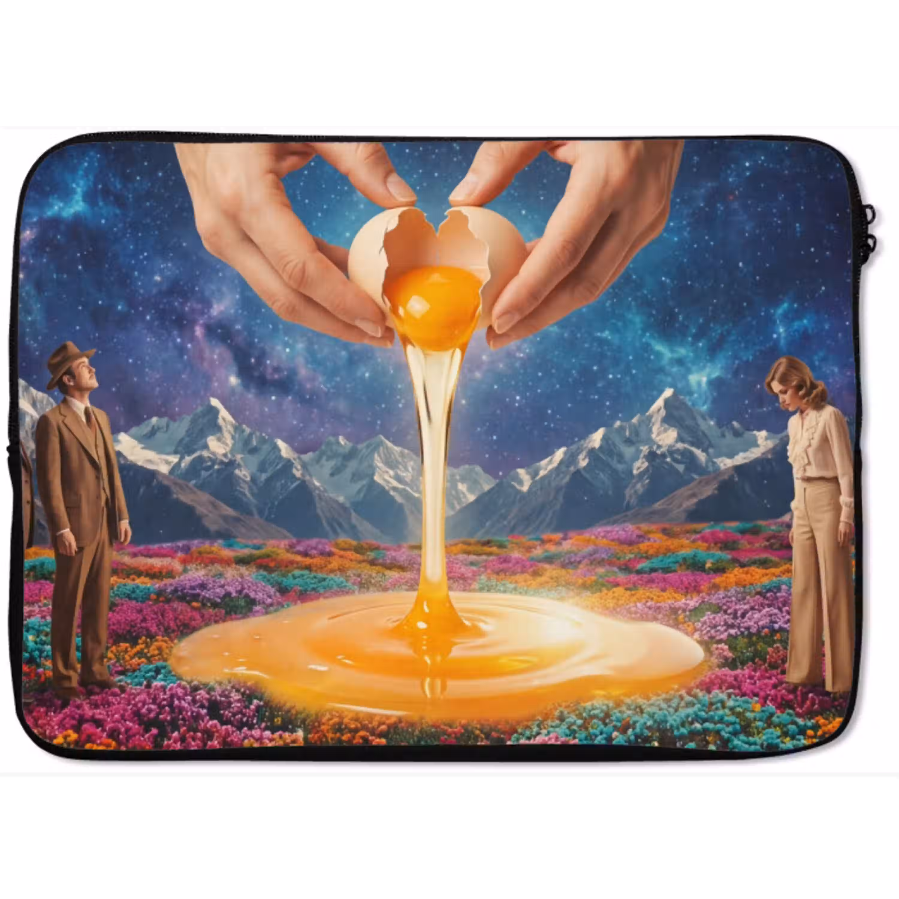 Handen - Ei - Surrealisme laptophoes neopreen klein -zkaufland3dotto