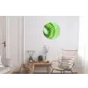Kiwi - Groen - Fris Wandcirkel aluminium klein -woonkamer
