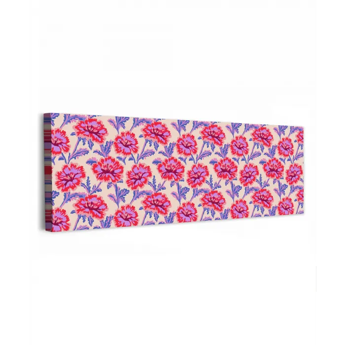 Bloemen - Patroon - Meerkleurig canvas 2cm klein 828 -z3d