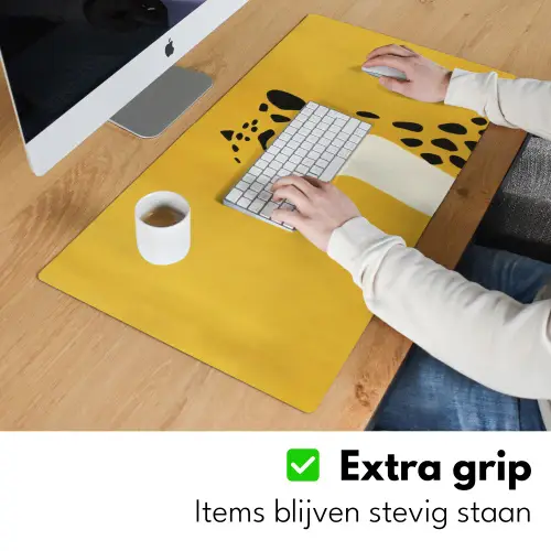 Cheetah - Illustratie - Geel Muismat XXL klein -sfeer3