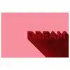 Dream - 3D - Rood - Roze poster papier klein -3d