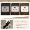 Pinguïn - Strikje - Roze - Dier Light Box met batterij (Wandlamp kind) middel -USP_dimbaarNL