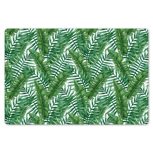 Tropisch - Palmbladeren - Groen Placemat vinyl groot 368 -zzsfeer1_Kitchenyeah-website