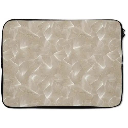 Organisch - Textuur - Beige laptophoes neopreen klein 279 -zkaufland3dotto