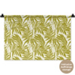 Palmblad - Patroon - Groen Wandkleed katoen klein 269 -t3d_DE