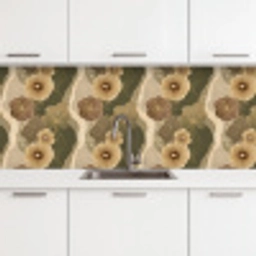 Abstract - Modern - Groen keuken achterwand 2 middel 871 -3d