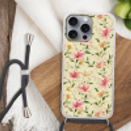 Lelies - Sereen - Kleurrijk Hoesje iPhone 16 Pro Max met koord klein 804 -sfeer4