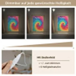 Kleurrijk - Regenboog - Spiraal Light Box met kabel (Kinderlampje) klein -USP_dimbaarDE