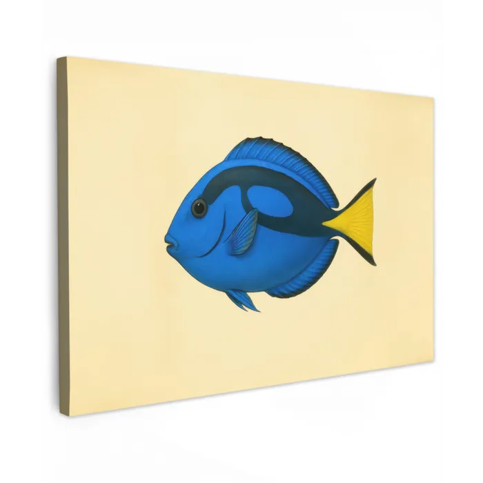 Blauw - Dory - Vis - Staartvin canvas 2cm klein -z3d