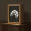 Croissant - Metaal - Zilver Light Box met kabel (Tafellamp) klein -z3d_website