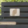 Symmetrische bocht - Koperkleurig tuinposter los doek klein -sfeer3