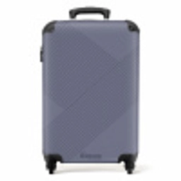 Minimal - Kruisende lijnen op grijsblauw NBS - Handbagage koffer - Unisex middel -productfoto_recht