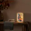Vlinder - Dieren - Kleurrijk - Natuur - Bloemen Light Box met kabel (Tafellamp) klein -sfeer4