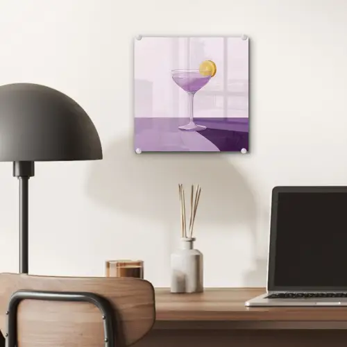 Cocktail - Paars - Minimalistisch - Citroen plexiglas 5mm klein -sfeer6