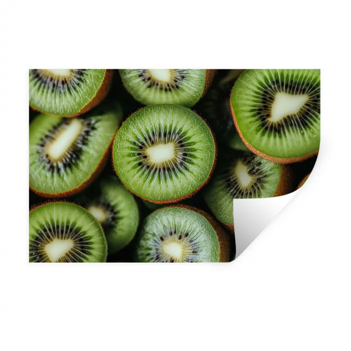 Kiwi - Fruit - Groen Muursticker klein -3d