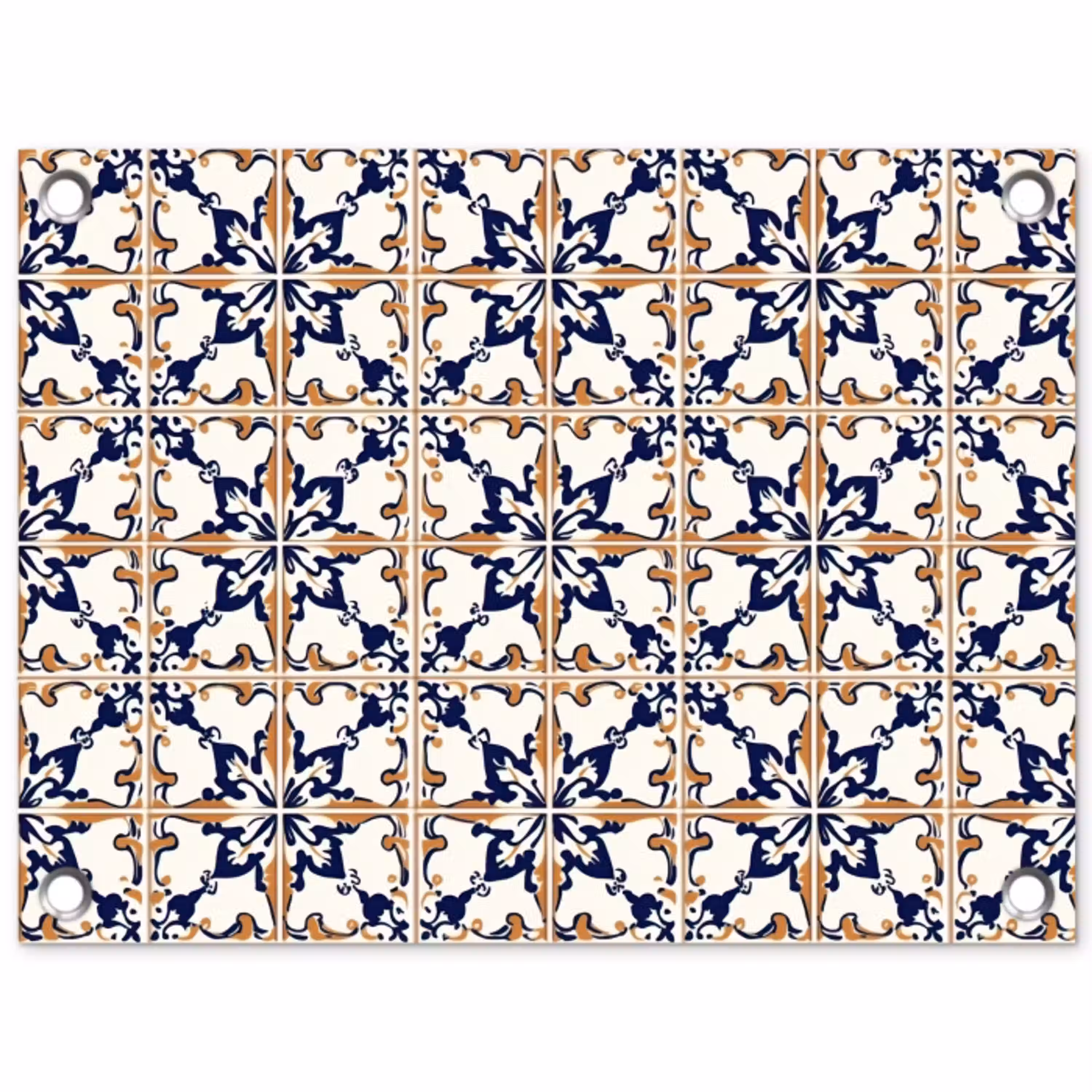 Klassiek - Patroon - Kleurrijk tuinposter los doek klein 239 -3d