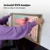 Doorkijk - Strand - Palmboom - Tropisch Inductie beschemer met haakjes klein -ky-ophangen-nl
