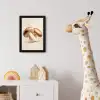 Champignons - Zacht - Beige fotolijst zwart zonder passe partout klein -usfeer4_kinderkamer