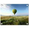 Groene luchtballon - Weide - bloemen tuinposter los doek klein -3d