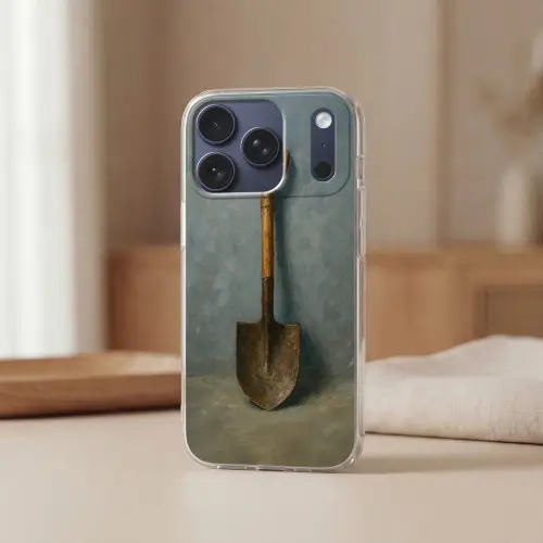 Schep - Gereedschap - Schilderij Telefoonhoesje iPhone 17 Pro klein -sfeer2