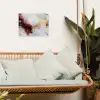 Rood - Abstract - Goud - Modern tuinposter los doek klein -sfeer7