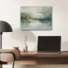 Groen - Modern - Abstract - Goud PET vilt klein -sfeer5