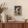 Meisje met de parel - Johannes Vermeer - Bloemen Light Box met kabel (Tafellamp) klein -sfeer2