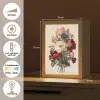 Boeket - Warme tinten - Elegant Light Box met kabel (Tafellamp) klein -USP_NL