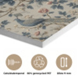 Pauw - Bloemen - Blauw PET vilt klein 837 -closeup_NL
