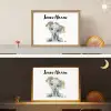 Olifant - Baby dier Light Box met batterij (Wandlamp kind) middel -sfeer3_kind