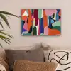 Vormen - Ritmisch - Kleuren - Abstract canvas 2cm klein -sfeer1