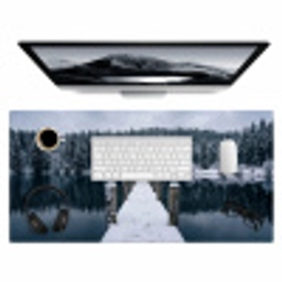 Steiger - Meer - Sneeuw - Bergen - Rustgevend Muismat XXL klein -3d
