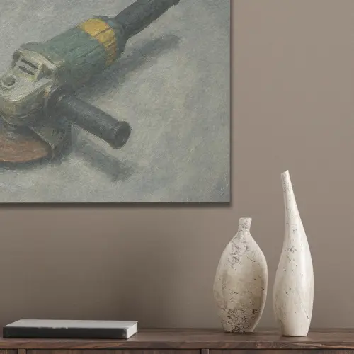 Haakse slijper - Schilderij - Gereedschap PET vilt klein -sfeer6_closeup