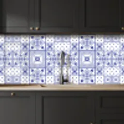 Tegels - Patronen - Delfts Blauw keuken achterwand 2 middel 871 -sfeer1