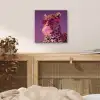 Panter - Zonnebril - Kauwgombel - Roze aluminium wit klein -sfeer3