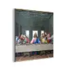 Het laatste avondmaal - Leonardo da Vinci aluminium wit klein -3d