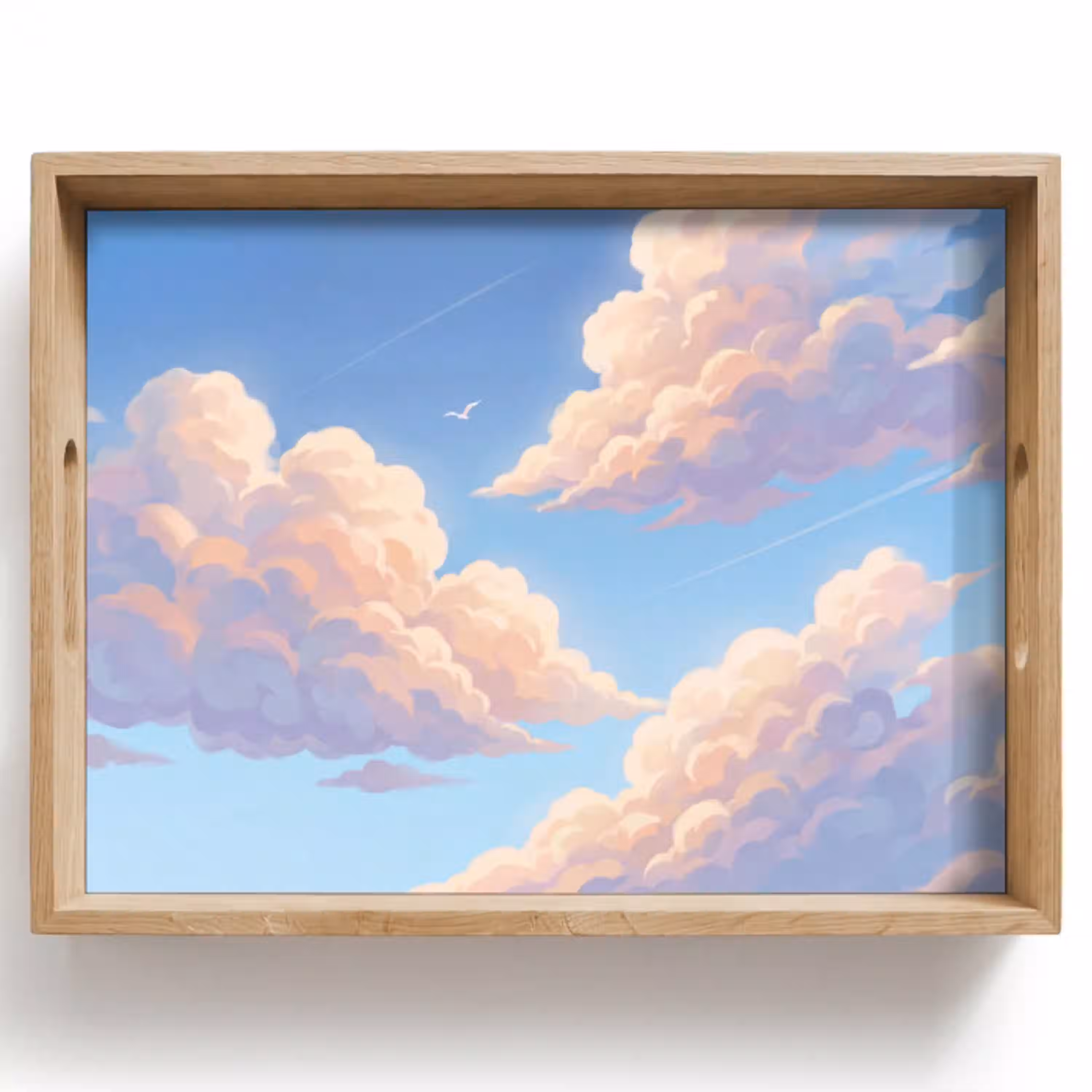 Wolken - Lucht - Natuur - Blauw Dienblad Rechthoek middel -z3d_shopping