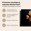 Bloem - Orchidee - Oranje Inductie beschermer vinyl 3mm middel -usfeer2_FR